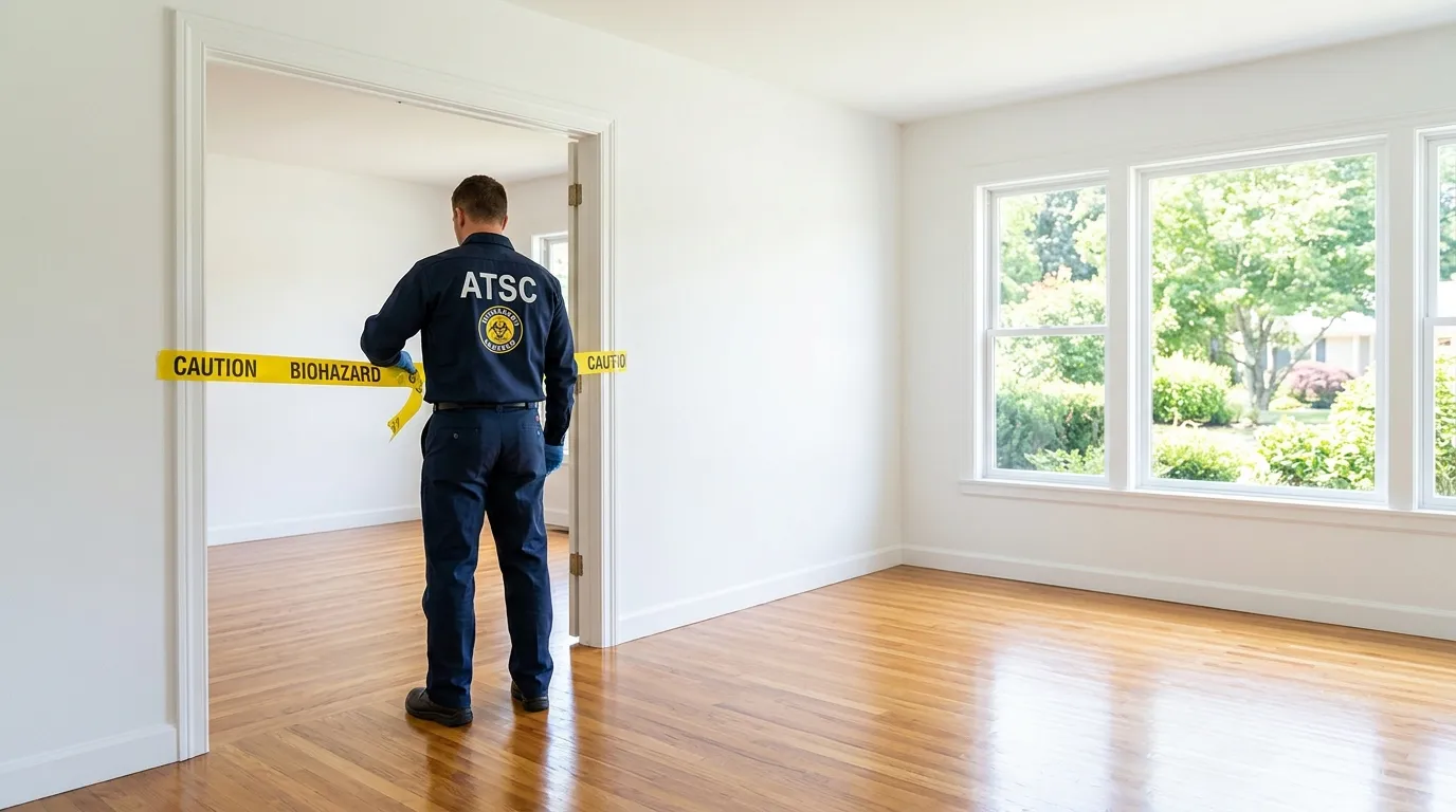 Certified biohazard cleanup crew performing Trauma Scene Cleanup in Rio Linda